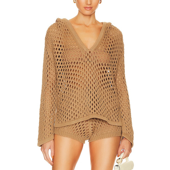 Misa Los Angeles 'Shamani' Brown Hoodie Size XS - NWT - Picture 1 of 5